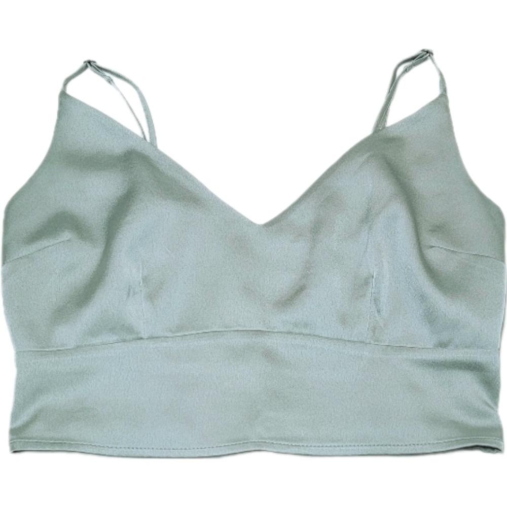 Abercrombie and Fitch Cropped Satin Top